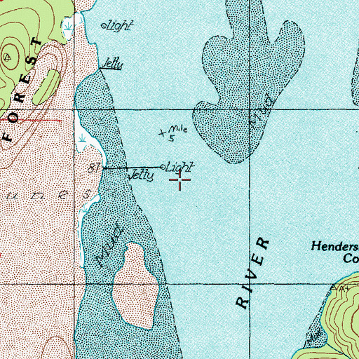 Topographic Map of Barretts Range Channel, OR