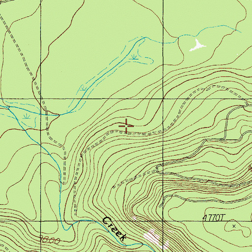 Topographic Map of Camp Creek, OR