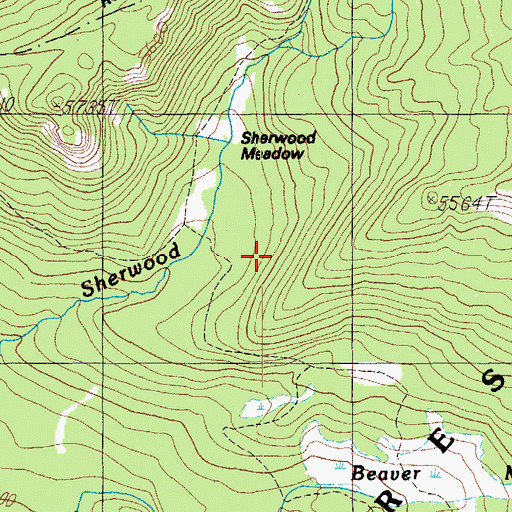 Topographic Map of Prineville Camp (historical), OR
