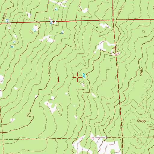 Topographic Map of Grouse Lake, OR