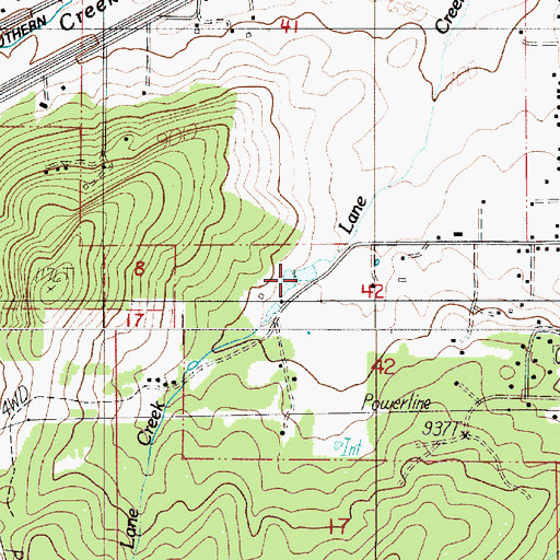 Topographic Map of Harris Reservoir, OR