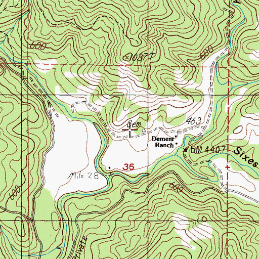 Topographic Map of Haines Cemetery, OR