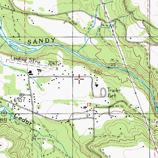 Topographic Map of Oral Hull Picnic Area, OR