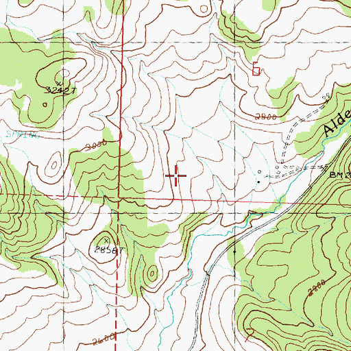 Topographic Map of Reservoir Number Three (historical), OR