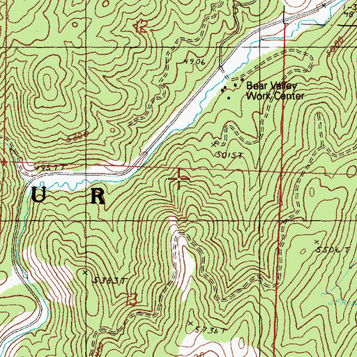Topographic Map of Station Spring, OR
