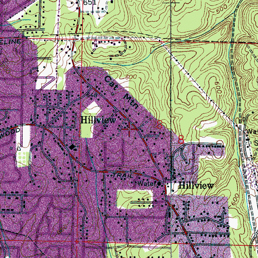 Topographic Map of Cat Mountain, AL