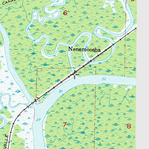 Topographic Map of Catfish Bayou, AL