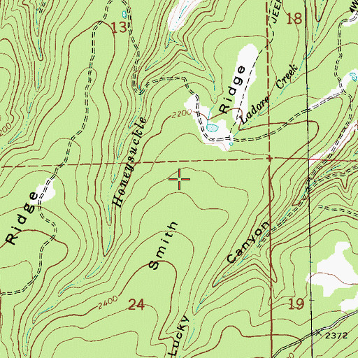 Topographic Map of Smith Ridge, OR