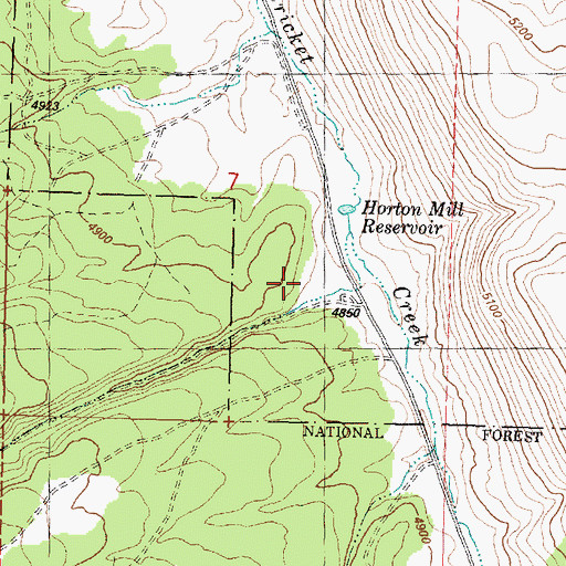 Topographic Map of Winslow Canyon, OR
