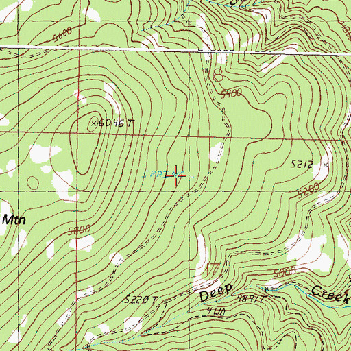 Topographic Map of Deadman Spring, OR