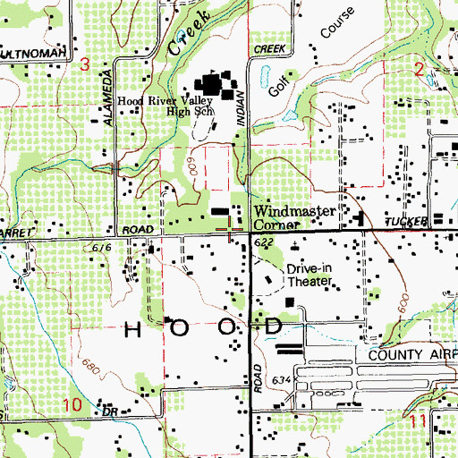 Topographic Map of Windmaster Corner, OR