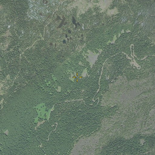 Aerial/Satellite Image of Butte Spring, OR