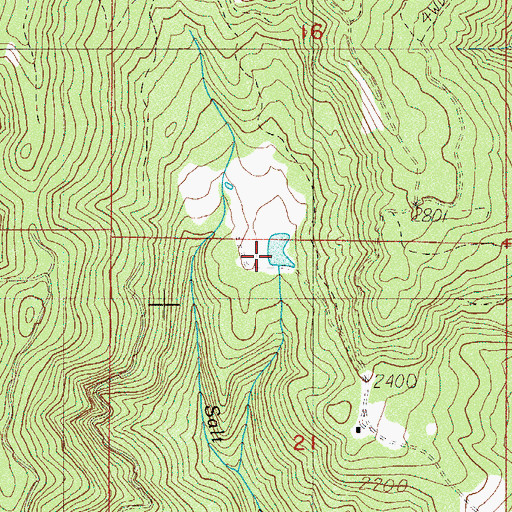 Topographic Map of Joseph Reed Reservoir, OR