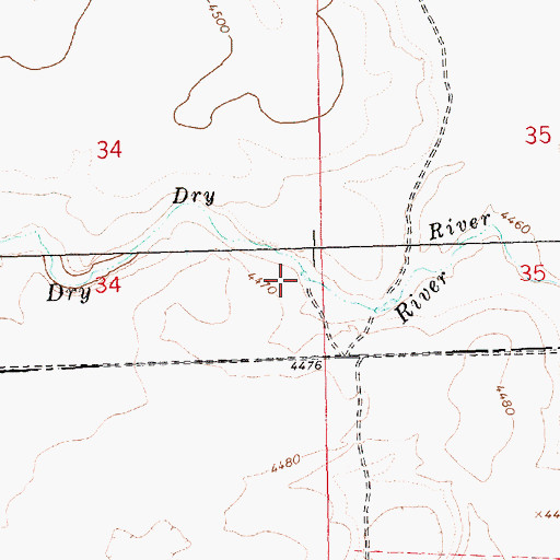 Topographic Map of Houston Reservoir Number Two, OR