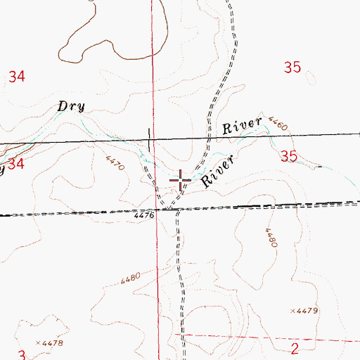 Topographic Map of Houston Reservoir Number Three, OR