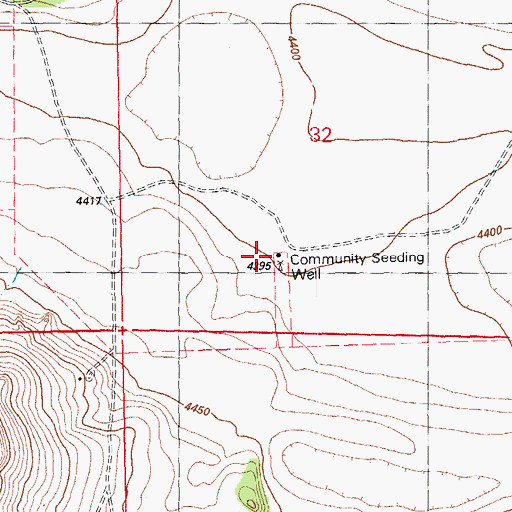 Topographic Map of Community Seeding Well, OR
