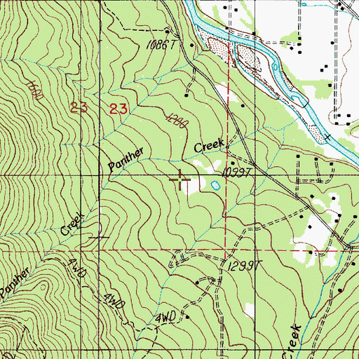 Topographic Map of Reinhardt Reservoir, OR