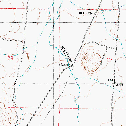 Topographic Map of Old Pony Express Station (historical), OR