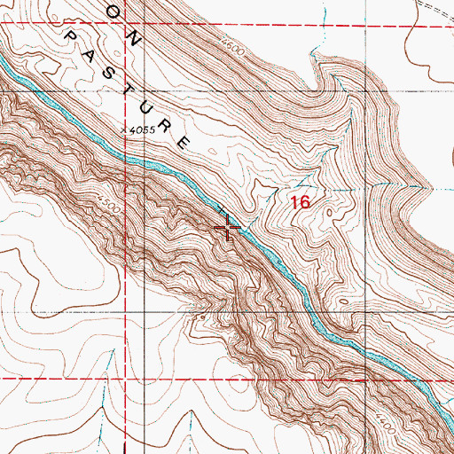 Topographic Map of Whitehorse Creek, OR