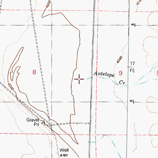 Topographic Map of Antelope Creek, OR