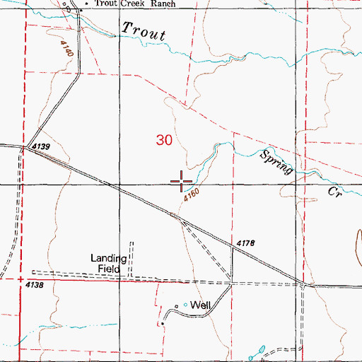 Topographic Map of Spring Creek, OR