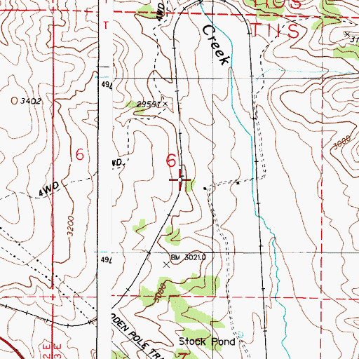 Topographic Map of Leonard (historical), OR