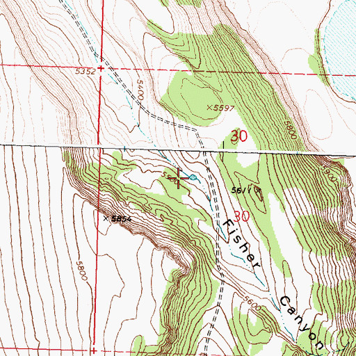 Topographic Map of Blow Mud Reservoir, OR