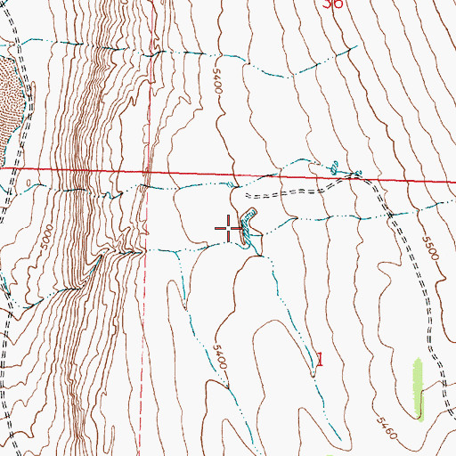 Topographic Map of Jack Reservoir, OR
