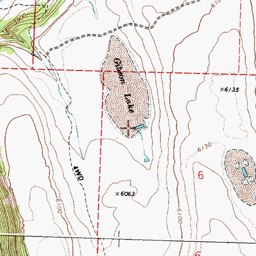 Topographic Map of Tee Reservoir, OR