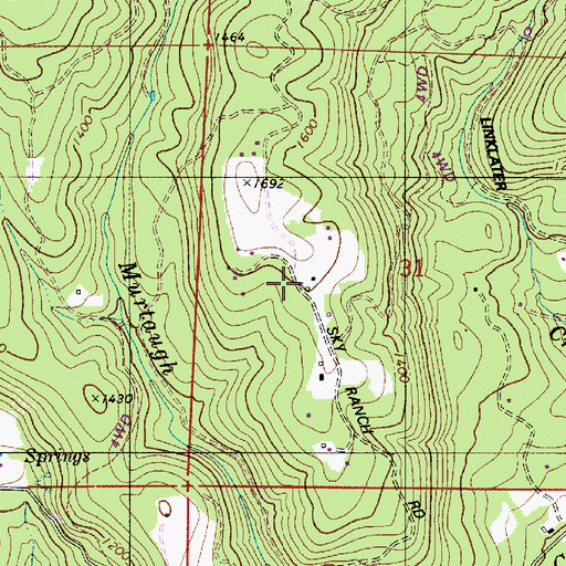 Topographic Map of Sky Ranch, OR