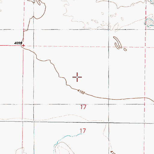 Topographic Map of The Flats, OR