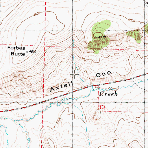 Topographic Map of Axtell Gap, OR
