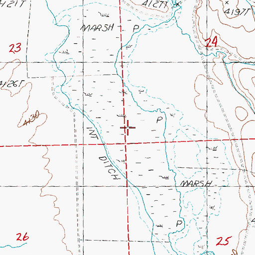 Topographic Map of Logan Reservoir, OR