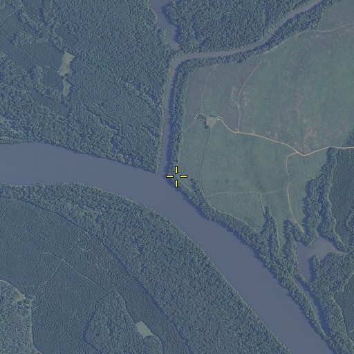 Aerial/Satellite Image of Cedar Creek, AL