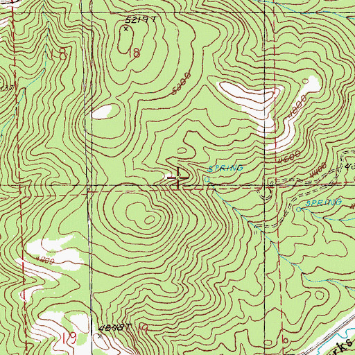 Topographic Map of Cox Reservoir, OR