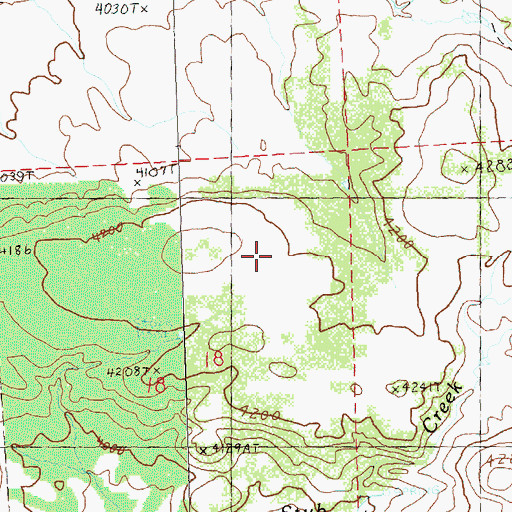 Topographic Map of Gibson Spring, OR