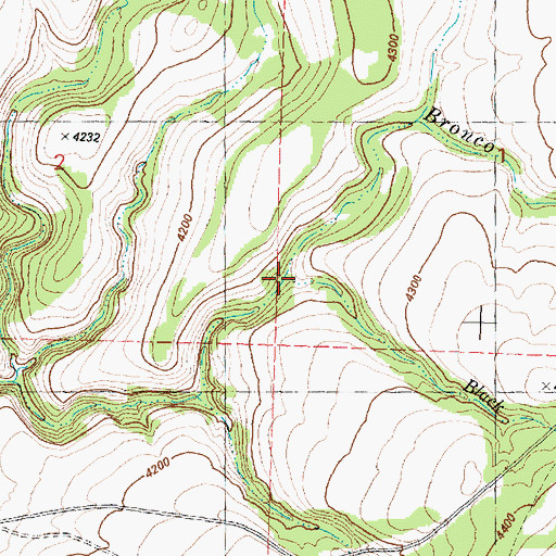 Topographic Map of Black Stump Creek, OR