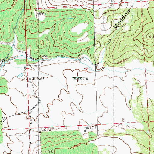 Topographic Map of Lava Point Spring, OR