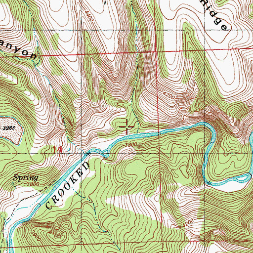Topographic Map of Oscar Canyon, OR