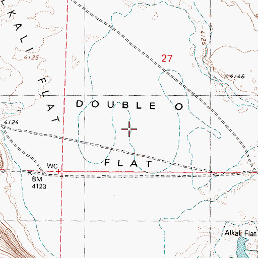 Topographic Map of Double O Flat, OR