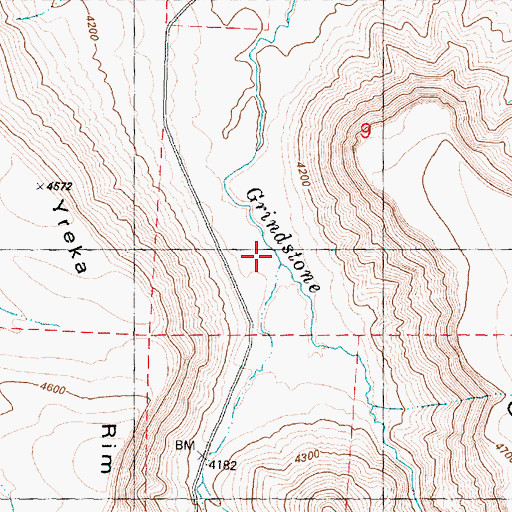 Topographic Map of Coffee Creek, OR