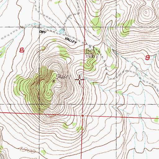 Topographic Map of Horsehead Reservoir, OR