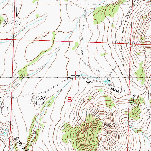 Topographic Map of North Desert Waterhole Number Eleven, OR