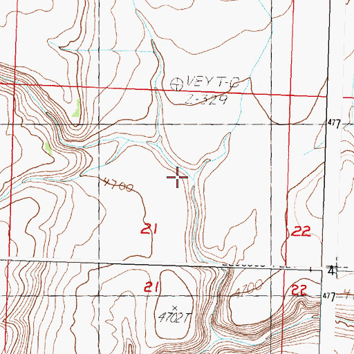 Topographic Map of Smokeout Creek, OR