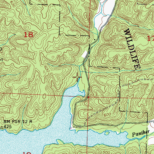 Topographic Map of Cedar Fork, AL