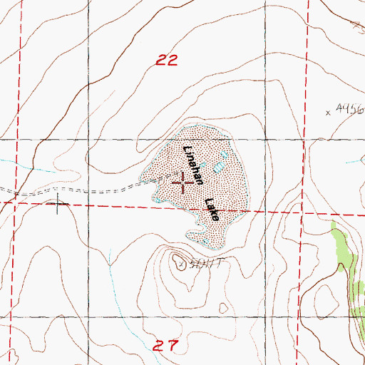 Topographic Map of Linahan Lake, OR