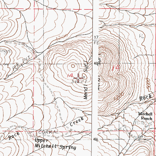 Topographic Map of Mendi Suri, OR