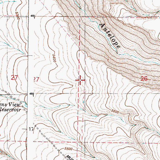 Topographic Map of Tin Troughs Spring, OR