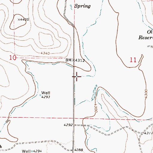 Topographic Map of Hawkins Spring, OR