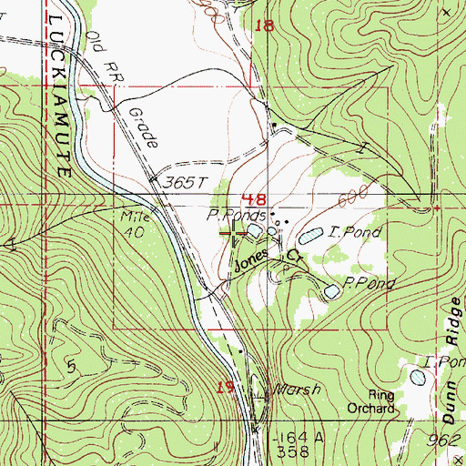 Topographic Map of Mitchell Reservoir, OR